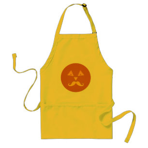 Halloween Mustache Pumpkin aprons Förkläde