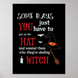 Halloween några dagar du måste föda poster