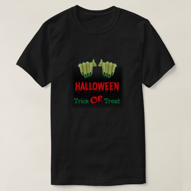 Halloween Nails  Classic  T Shirt (Design framsida)