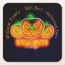 Halloween Namn År 20xx Neon Glow look Pumpkin