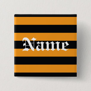 Halloween namn bricka knapp