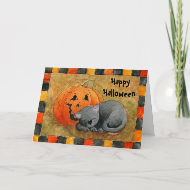 Halloween Nap-kort Kort (Framsida)