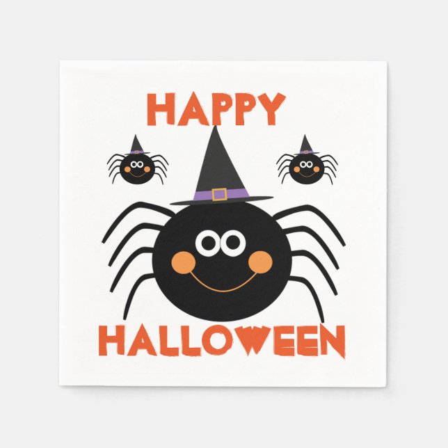 Halloween Napkin/Spider Pappersservett (Framsidan)
