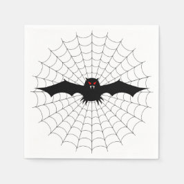 Halloween Napkin/Spindelnät och Fladdermus Pappersservett