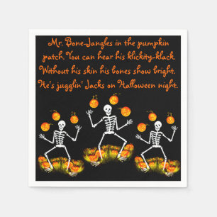 Halloween napkins ’Mr bone-Jangles’ Pappersservett