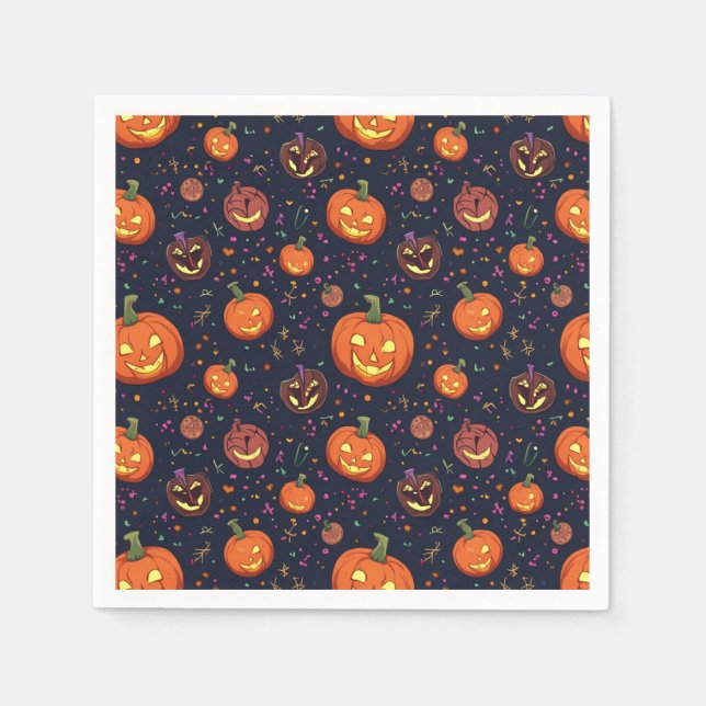 Halloween napkins pappersservett (Framsidan)