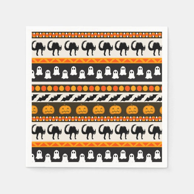 Halloween napkins pappersservett (Framsidan)