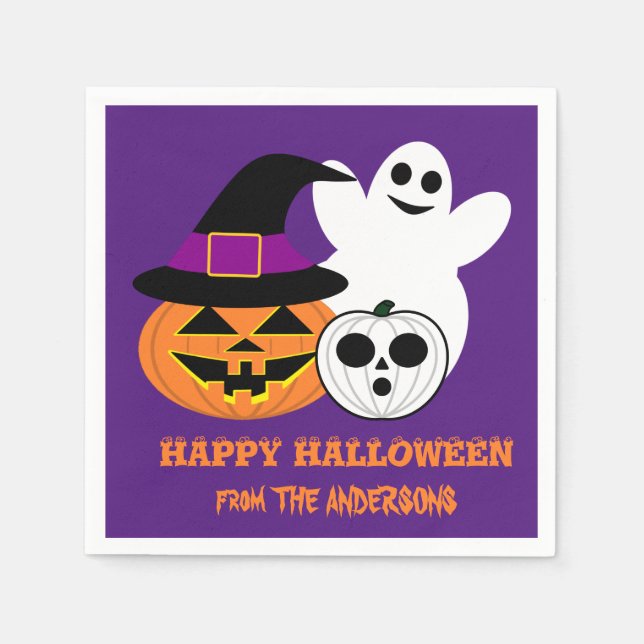Halloween Napkins Pappersservett (Framsidan)