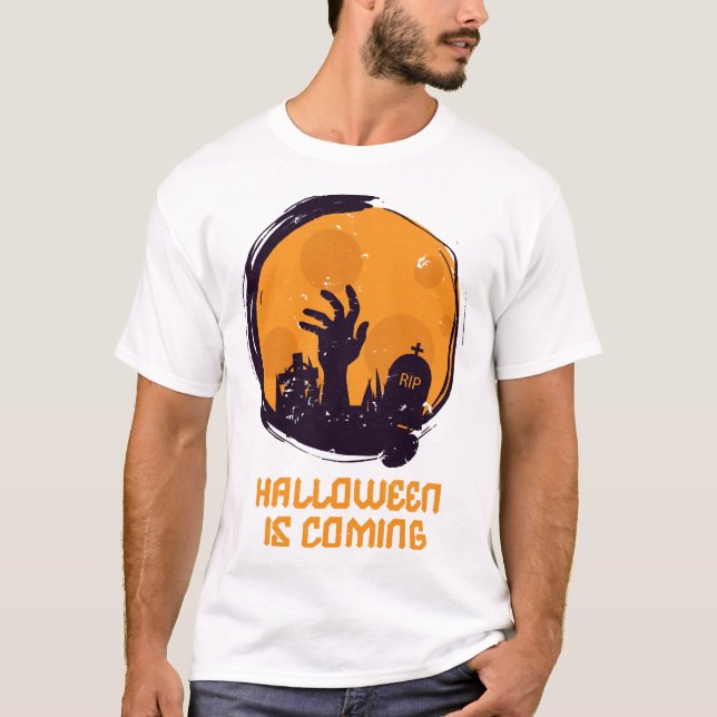 Halloween närmar sig t shirt (Framsida)