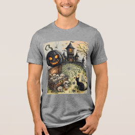 Halloween natt : Den skrämmande svarta pumpavakta T Shirt