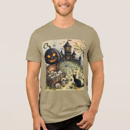 Halloween natt : Den skrämmande svarta pumpavakta T Shirt