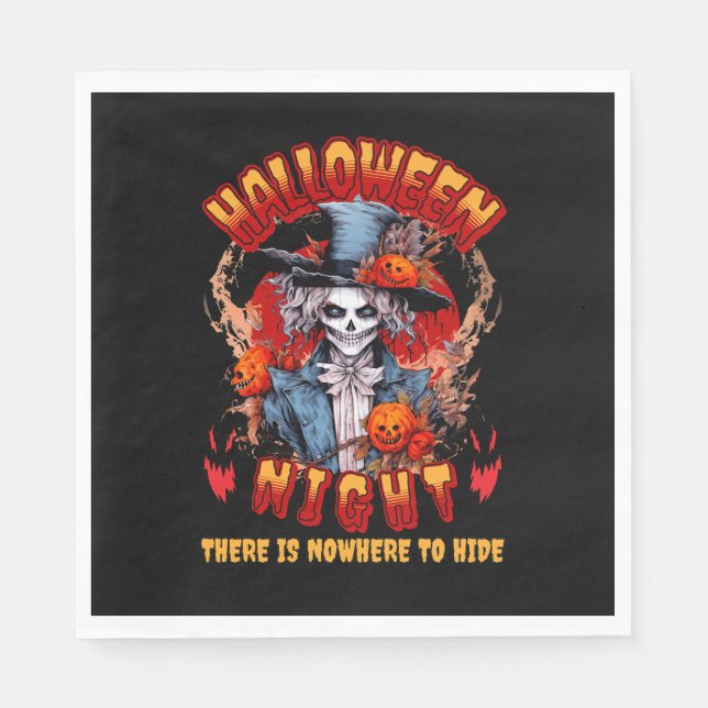 Halloween Natt det finns ingen plats att Gömma Pappersservett (Framsidan)