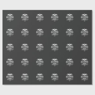 Halloween Natt Fladdermus Spindel Web Vektor Desig Presentpapper