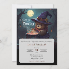 Halloween Natt Forest Baby Shower-inbjudan Inbjudningar