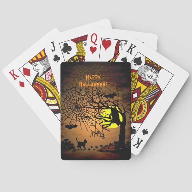Halloween natt , Gott Halloween ! Casinokort (Baksidan)