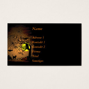 Halloween natt , Gott Halloween ! Visitkort