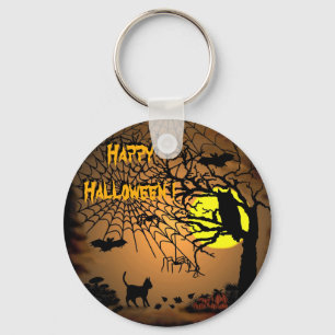 Halloween natt, happy halloween! nyckelring