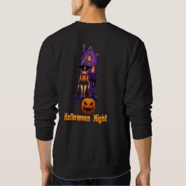 Halloween Natt (hemstuvat hus) Lång Ärmad Tröja
