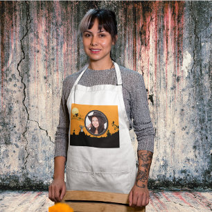 Halloween-natt i Orange glöd Lägg till foto Förkläde