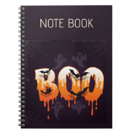 Halloween Natt Illustration Anteckningsbok