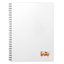 Halloween Natt Illustration Anteckningsbok
