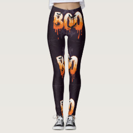 Halloween Natt Illustration Leggings