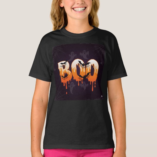 Halloween Natt Illustration T Shirt (Framsida)