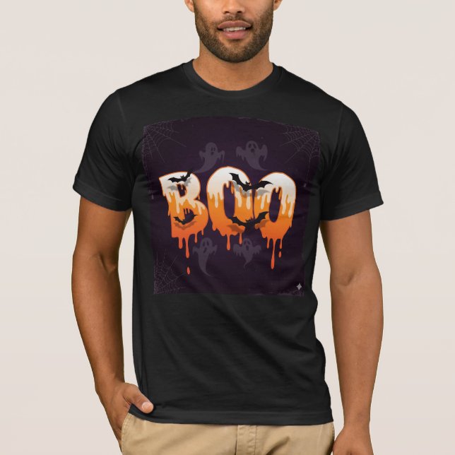 Halloween Natt Illustration T Shirt (Framsida)