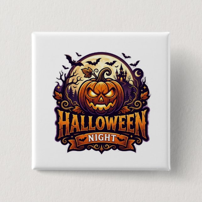 Halloween Natt Knapp (Framsida)