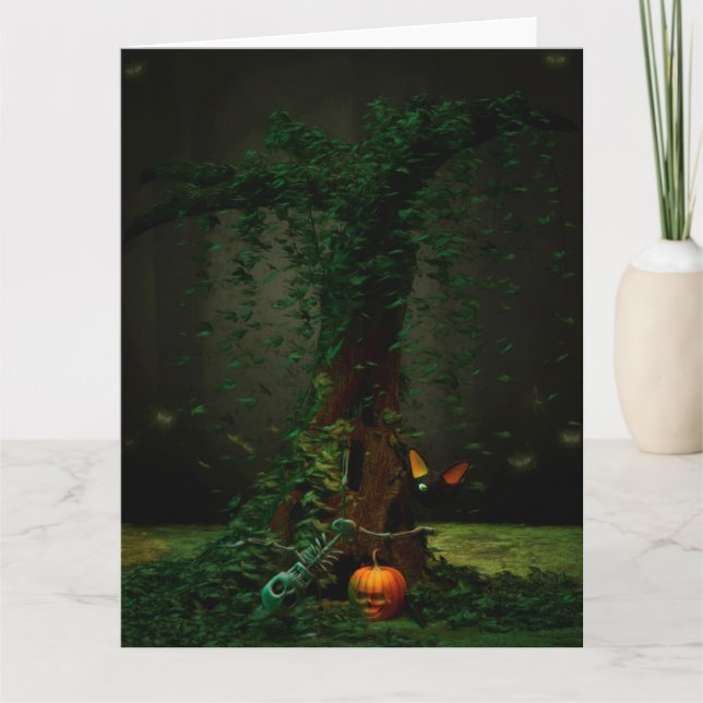 Halloween Natt Kort (Framsida)