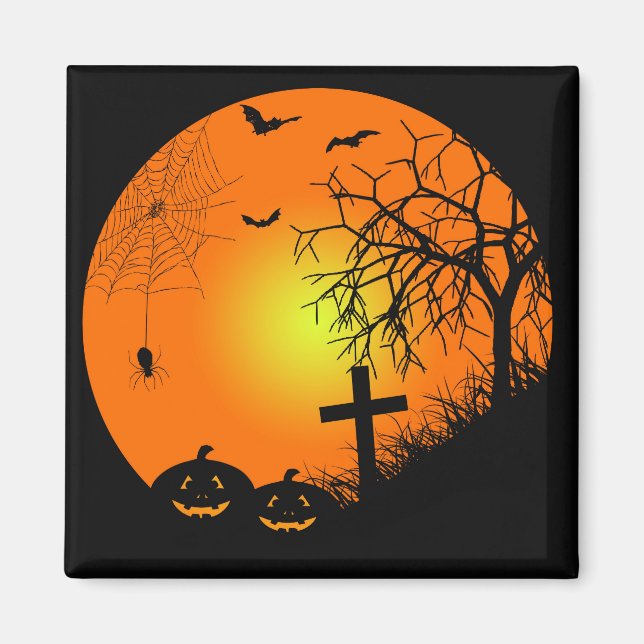 Halloween natt magnet (Framsidan)