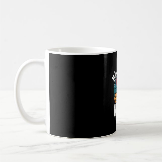 Halloween Natt Pumpa Träd Vektor Kaffemugg (Vänster)