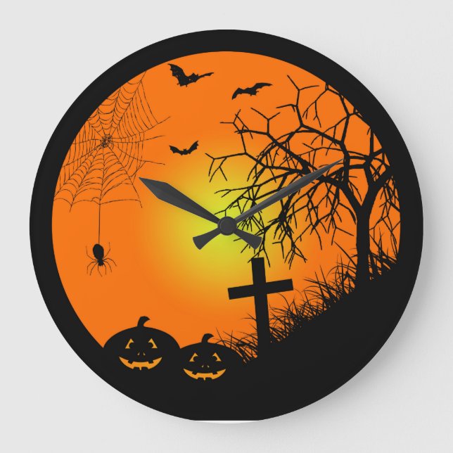 Halloween natt stor klocka (Framsida)