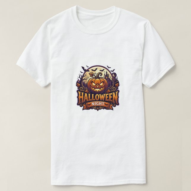 Halloween Natt T Shirt (Design framsida)