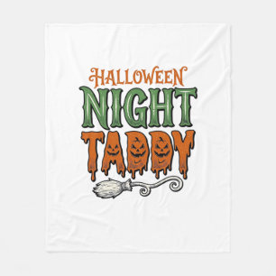 Halloween Natt Taddy Vintage Häxa Kvast Tröja De Fleecefilt