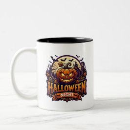 Halloween Natt Två-Tonad Mugg