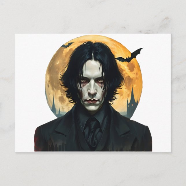 Halloween Natt - Vampyre Stigning Vykort (Framsida)