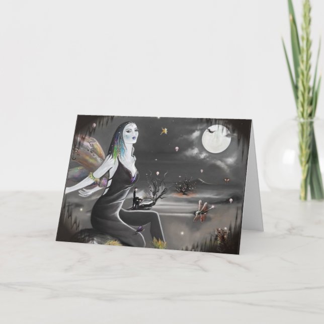 Halloween Natt Vinge (kort) Kort (Framsida)