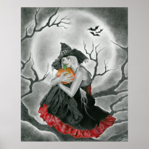 Halloween nattaffisch poster