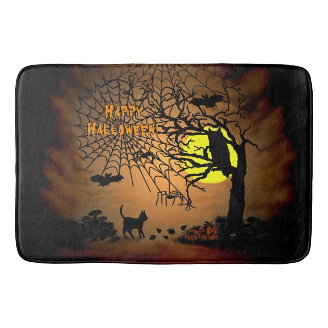 Halloween Natten, Happy halloween! Badrumsmatta (Framsidan)