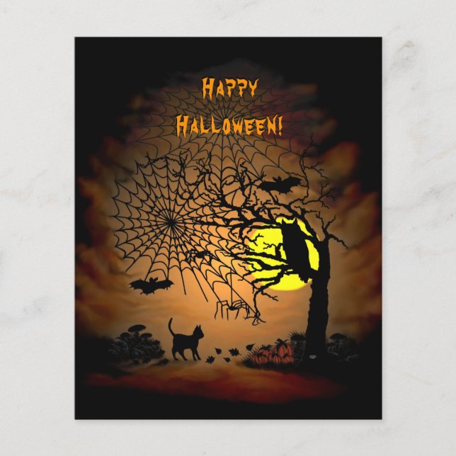 Halloween Natten, Happy halloween! Flyer (Framsidan)