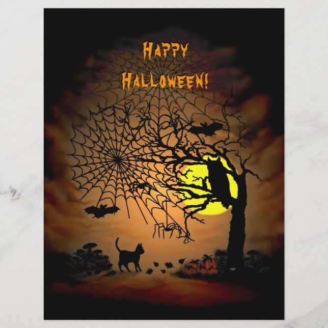 Halloween Natten, Happy halloween! Flyer (Framsidan)