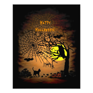 Halloween Natten, Happy halloween! Fototryck