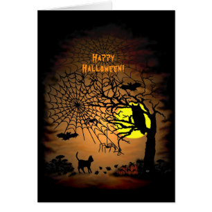 Halloween Natten, Happy halloween! Hälsningskort