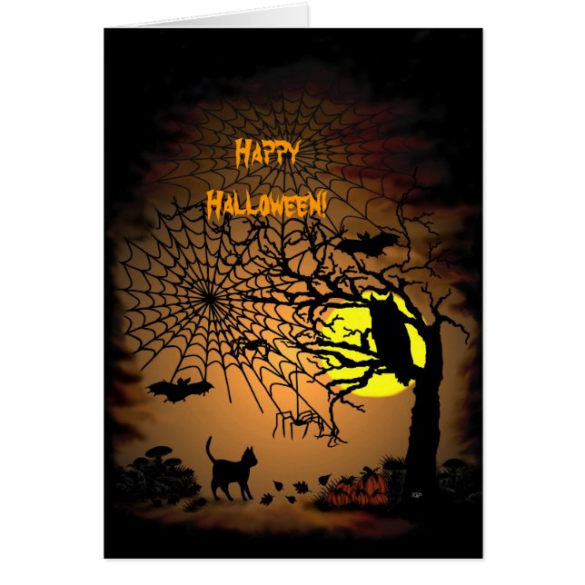 Halloween Natten, Happy halloween! OBS Kort (Framsidan)