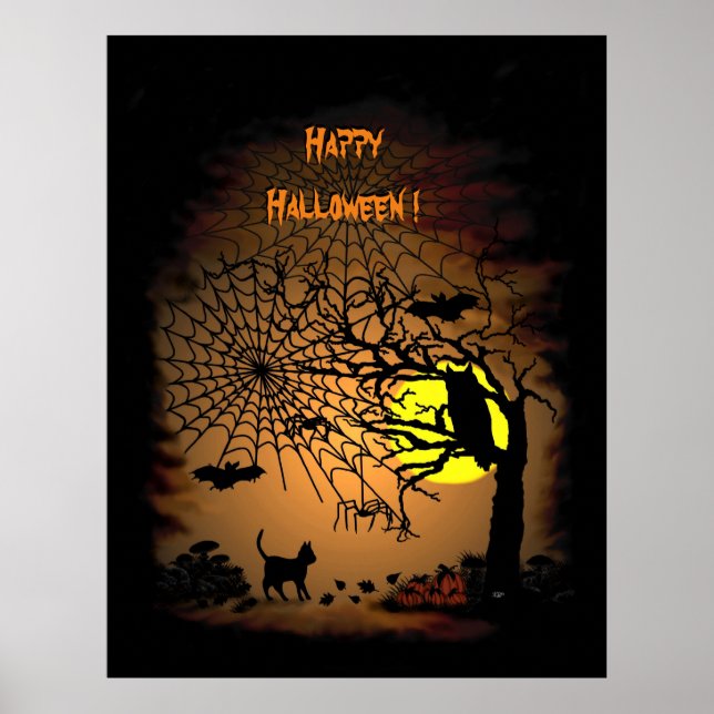 Halloween Natten, Happy halloween! Poster (Framsidan)