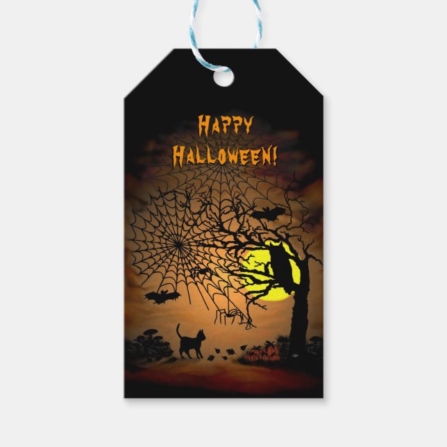 Halloween Natten, Happy halloween! Presentetikett (Framsidan)