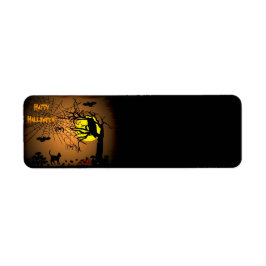 Halloween Natten, Happy halloween! Returadress Etikett