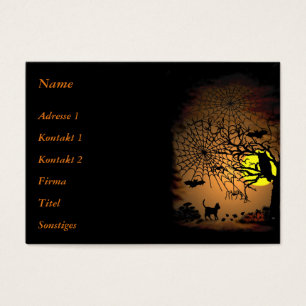 Halloween Natten, Happy halloween! Visitkort