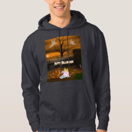 Halloween-natten på kyrkogården hoodie